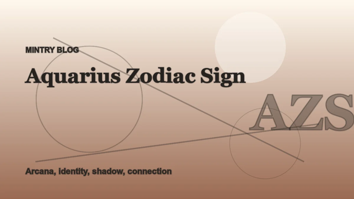 Aquarius in Mintry: Dates, Element, and Patterns header artwork