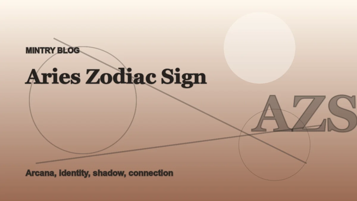 Aries in Mintry: Dates, Element, and Patterns header artwork