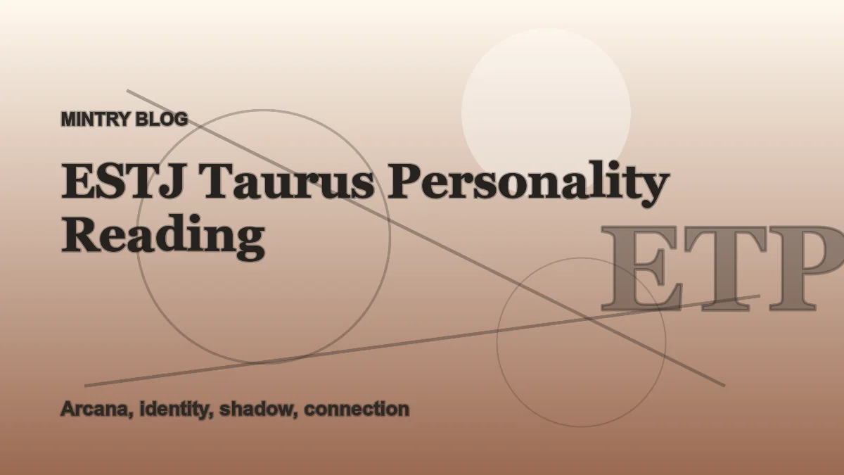 ESTJ Taurus: Complete Personality Reading header artwork