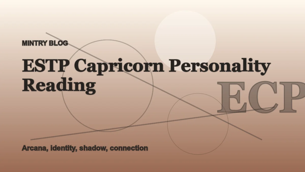 ESTP Capricorn: Complete Personality Reading header artwork