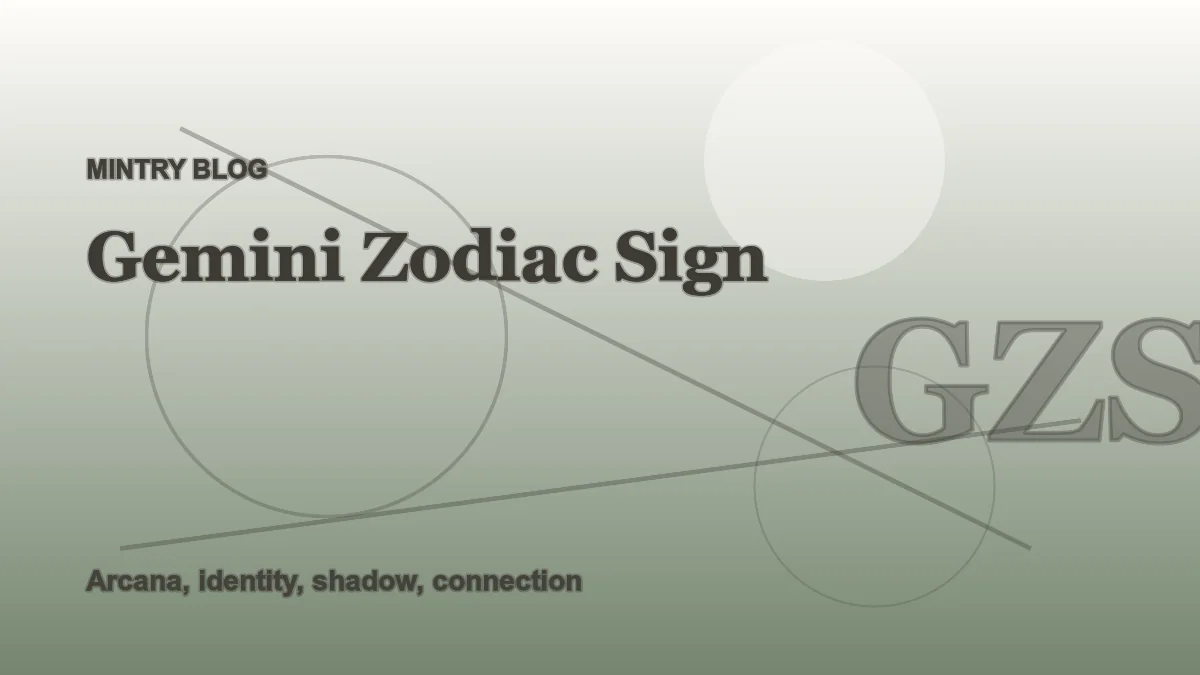 Gemini in Mintry: Dates, Element, and Patterns header artwork