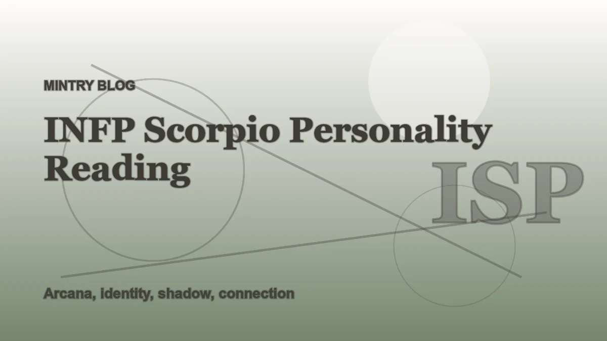 INFP Scorpio: Complete Personality Reading header artwork