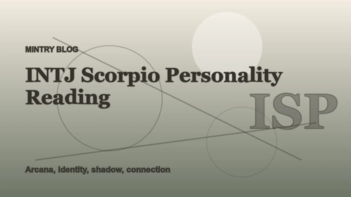 INTJ Scorpio: Complete Personality Reading header artwork