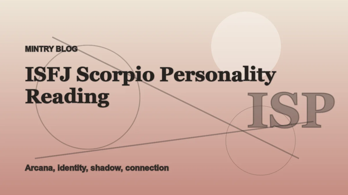ISFJ Scorpio: Complete Personality Reading header artwork