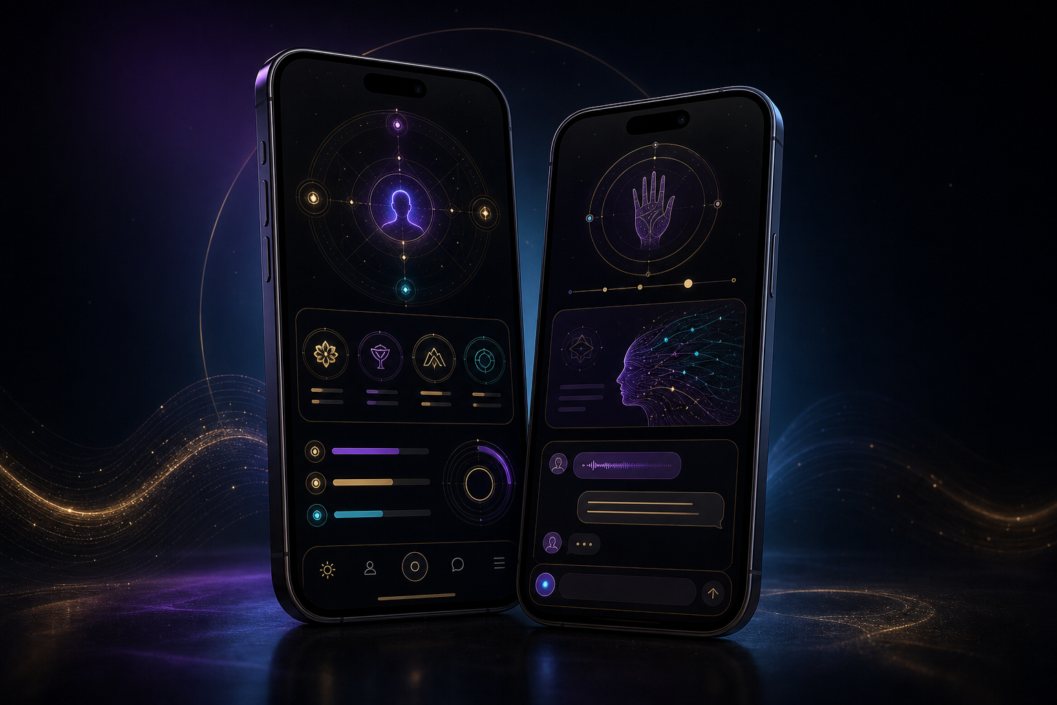 Two Mintry app screen mockups
